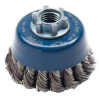 Knotted Wire Cup Brush, 2-3/4" Dia. x 5/8"-11 Arbor Haskins Industrial Inc.