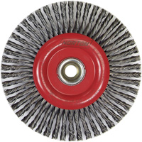 Stringer Bead Knot Wire Brush For Angle Grinders, 6" Dia., 0.02" Fill, 5/8"-11 Arbor, Steel Haskins Industrial Inc.
