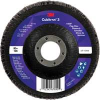 Disque &agrave; lamelles conique 1169F Cubitron 3, 4-1/2" x 7/8", Type T29, Grain 80+, C&eacute;ramique Haskins Industrial Inc.