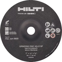 AG-D SP Premium Grinding Wheels, 5" x 1/4", 7/8" Arbor, Zirconium, Type 27 Haskins Industrial Inc.