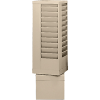 Literature Storage Racks, Rotating, 44 Slots, Steel, 14-1/8" W x 14-1/8" D x 48-1/2" H Haskins Industrial Inc.