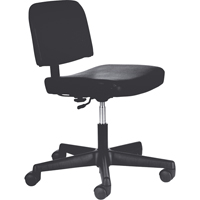 Steno Chairs, Vinyl, Black, 250 lbs. Capacity Haskins Industrial Inc.