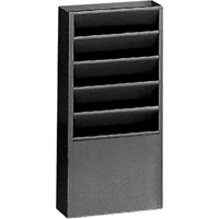Literature Storage Racks, Stationary, 5 Slots, Steel, 9-3/4" W x 4-1/8" D x 21" H Haskins Industrial Inc.