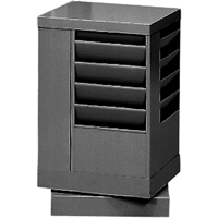 Literature Storage Racks, Rotating, 20 Slots, Steel, 14-1/8" W x 14-1/8" D x 21-1/4" H Haskins Industrial Inc.