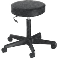 900 Series Task Stool, Mobile, Adjustable, 23" - 33", Vinyl Seat, Black Haskins Industrial Inc.