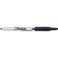 Retractable Permanent Marker, Fine, Black Haskins Industrial Inc.