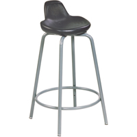 500 Series Stool, Sit/Stand, Adjustable, 18" - 26", Polyurethane Seat, Black Haskins Industrial Inc.