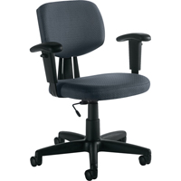 Task Chair, Fabric, Charcoal Haskins Industrial Inc.
