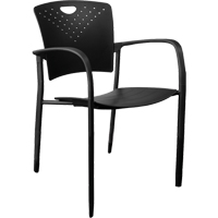 Chaises empilables MaxX StaxX, Polypropyl&egrave;ne, Hauteur 17-1/4", Capacit&eacute; 275 lb, Noir Haskins Industrial Inc.