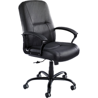 Serenity Big & Tall Chair, Leather, Black, 500 lbs. Capacity Haskins Industrial Inc.