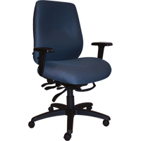 Chaises ergonomiques robustes Cierra , Tissu, Bleu, Capacit&eacute; 400 lb Haskins Industrial Inc.