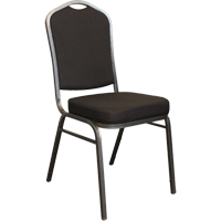 Chaises empilables, Tissu, Hauteur 37", Capacit&eacute; 275 lb, Noir Haskins Industrial Inc.