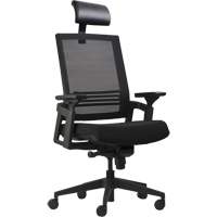 Chaises de bureau A-37 Activ, Mailles, Noir, Capacit&eacute; 275 lb Haskins Industrial Inc.