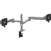 Dual Screen Height Adjustable Monitor Arms Haskins Industrial Inc.