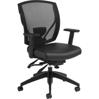 Multi-Tilter Arm Chairs, Vinyl, Black, 300 lbs. Capacity Haskins Industrial Inc.