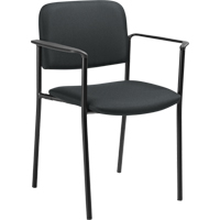Stacking Chairs, Fabric, 32" High, 300 lbs. Capacity, Charcoal Haskins Industrial Inc.