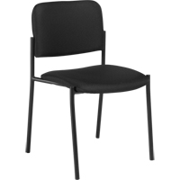Chaises sans accoudoirs empilables, Tissu, Hauteur 32", Capacit&eacute; 300 lb, Noir Haskins Industrial Inc.