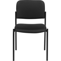 Chaises sans accoudoirs empilables, Tissu, Hauteur 32", Capacit&eacute; 300 lb, Noir Haskins Industrial Inc.