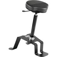 Chaise ergonomique assis-debout TA 200, Vinyle Si&egrave;ge, Noir Haskins Industrial Inc.
