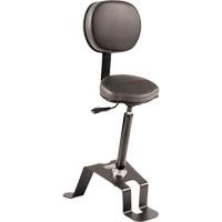 Chaise ergonomique assis-debout TA300, Position assise/debout, Vinyle Si&egrave;ge, Noir Haskins Industrial Inc.