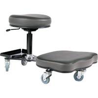 Flex Ergonomic Chair, Vinyl, Black/Grey Haskins Industrial Inc.