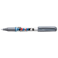 Dura-Ink&reg; #15 Permanent Marker, Fine, Silver Haskins Industrial Inc.