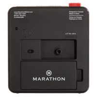 R&eacute;veille-matin de bureau, Analogique, &agrave; piles, 3,5" la x 1,5" p x 3,75" h, Noir Haskins Industrial Inc.