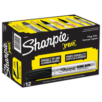 King Size Permanent Marker, Chisel, Black Haskins Industrial Inc.