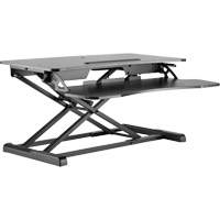 Goya Sit-Stand Workstation, Desktop Unit, 22" H x 31-1/2" W x 24" D, Black Haskins Industrial Inc.