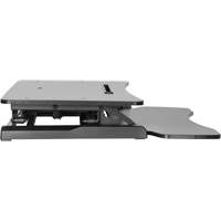 Goya Sit-Stand Workstation, Desktop Unit, 22" H x 31-1/2" W x 24" D, Black Haskins Industrial Inc.