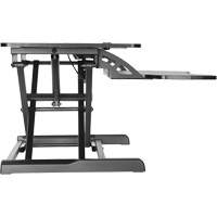 Goya Sit-Stand Workstation, Desktop Unit, 22" H x 31-1/2" W x 24" D, Black Haskins Industrial Inc.
