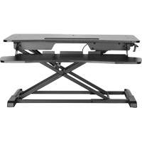 Goya Sit-Stand Workstation, Desktop Unit, 22" H x 31-1/2" W x 24" D, Black Haskins Industrial Inc.