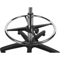 Tabouret robuste et ergonomique, Stationnaire, Ajustable, 39” - 48”, Polyur&eacute;thane Si&egrave;ge, Noir Haskins Industrial Inc.