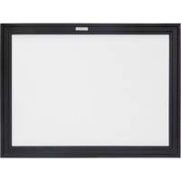 Black MDF Frame Whiteboard, Dry-Erase/Magnetic, 24" W x 18" H Haskins Industrial Inc.