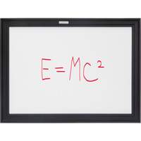 Black MDF Frame Whiteboard, Dry-Erase/Magnetic, 24" W x 18" H Haskins Industrial Inc.