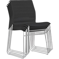 Chaises empilables, Polypropyl&egrave;ne, Hauteur 32-3/8", Capacit&eacute; 250 lb, Noir Haskins Industrial Inc.