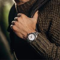 Grande montre automatique de plong&eacute;e &eacute;dition arctique GSAR avec bracelet en acier inoxydable, Num&eacute;rique, &agrave; piles, 41 mm, Argent Haskins Industrial Inc.