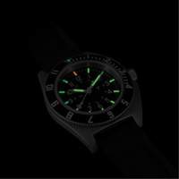 Montre Steel Navigator sur ensemble bracelet en caoutchouc noir de trois morceaux, Num&eacute;rique, &agrave; piles, 41 mm, Noir Haskins Industrial Inc.