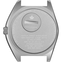 Montre Steel Navigator sur ensemble bracelet en caoutchouc noir de trois morceaux, Num&eacute;rique, &agrave; piles, 41 mm, Noir Haskins Industrial Inc.