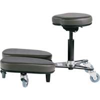 STAG4 Adjustable Kneeling Chair, Vinyl, Black/Grey Haskins Industrial Inc.