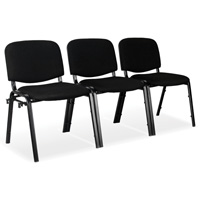 Chaises empilables, Tissu, Hauteur 32", Capacit&eacute; 250 lb, Noir Haskins Industrial Inc.
