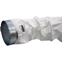 White 12" x 12' Distribution Ducting Kit, Adapter & Clamp Haskins Industrial Inc.