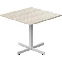 Newland Height-Adjustable Square Table, 36" L x 36" W x 29" H, 1" Top, Laminate, Tan Haskins Industrial Inc.