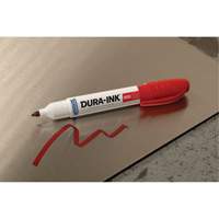 Dura-Ink&reg; Marker #55, Red, Chisel Tip Haskins Industrial Inc.
