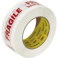 Ruban d'emballage Scotch 3771 avec message, Adh&eacute;sif Thermofusible, 2 mils, 48 mm (1-22/25") x 100 m (328') Haskins Industrial Inc.