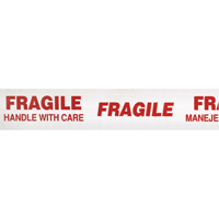 Ruban d'emballage Scotch 3771 avec message, Adh&eacute;sif Thermofusible, 2 mils, 48 mm (1-22/25") x 100 m (328') Haskins Industrial Inc.