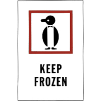 "Keep Frozen" Special Handling Labels, 6" L x 4" W, Red on White Haskins Industrial Inc.