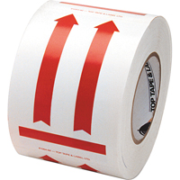 This Side Up Pictogram Special Handling Labels, 6" L x 4" W, Red on White Haskins Industrial Inc.