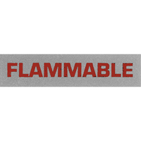 &eacute;tiquettes pour traitement sp&eacute;cial Flammable, 5" lo x 2" la, Noir/rouge Haskins Industrial Inc.