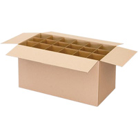 Aerosol Can Shipper Box, 12-1/4" L x 9-3/16" W x 10-5/16" H, Flute C Haskins Industrial Inc.